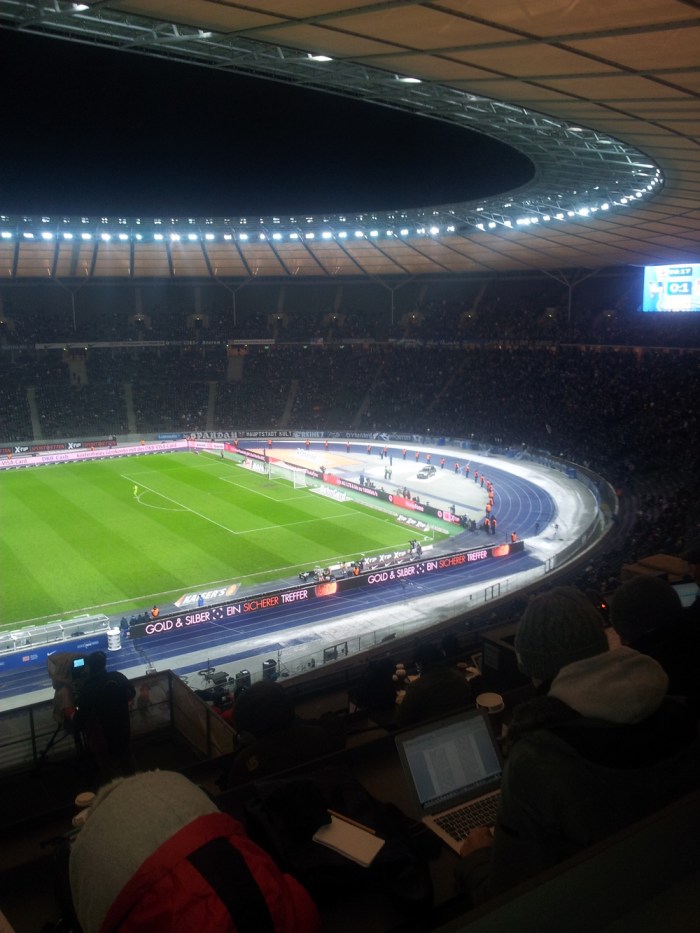 The Olympic Stadium in Berlin, used for the 1936 Games, now hosts Hertha Berlin football club
