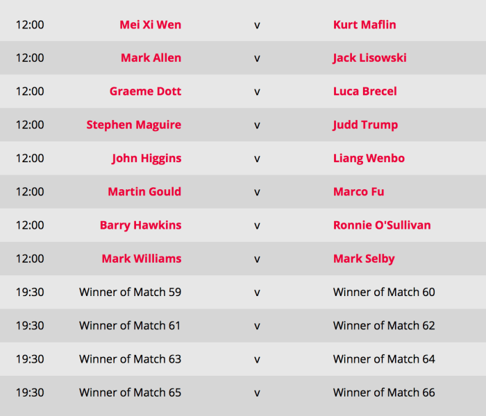 ShanghaiMasters2017Day4Schedule