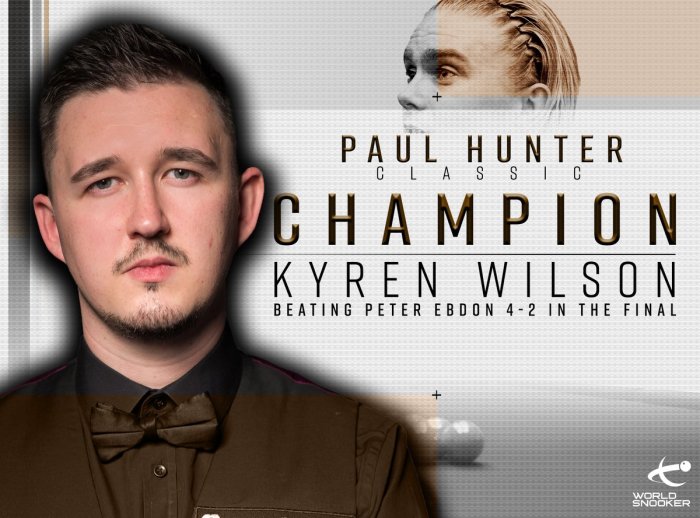 Kyren Wilson PHC 2018 Winner