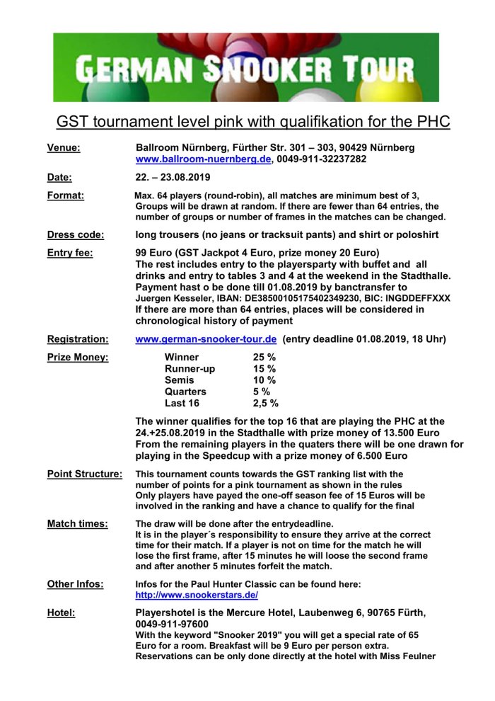 PHC2019 Qual Info