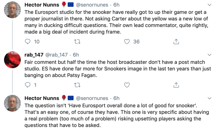 Masters 2020 Carter Higgins controversy. Hector Nunns