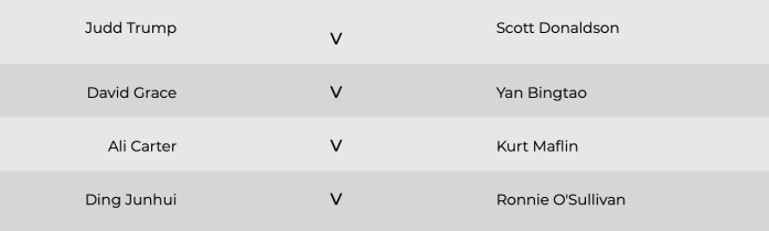 2020 NI Open QF line-up