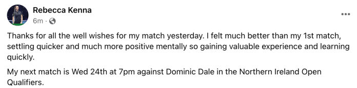 Rebecca Kenna post match assessment 2022-08-13 - British Open